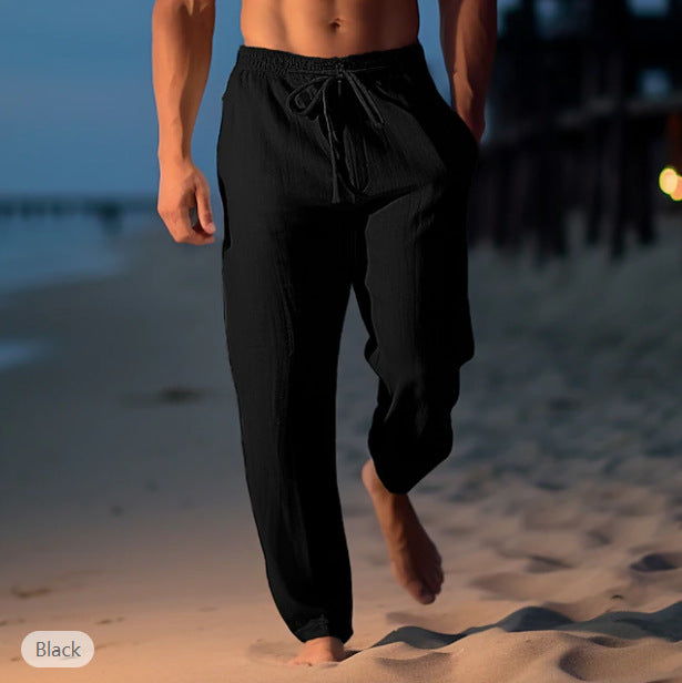 Davy | Men's Drawstring Casual Linen Pants