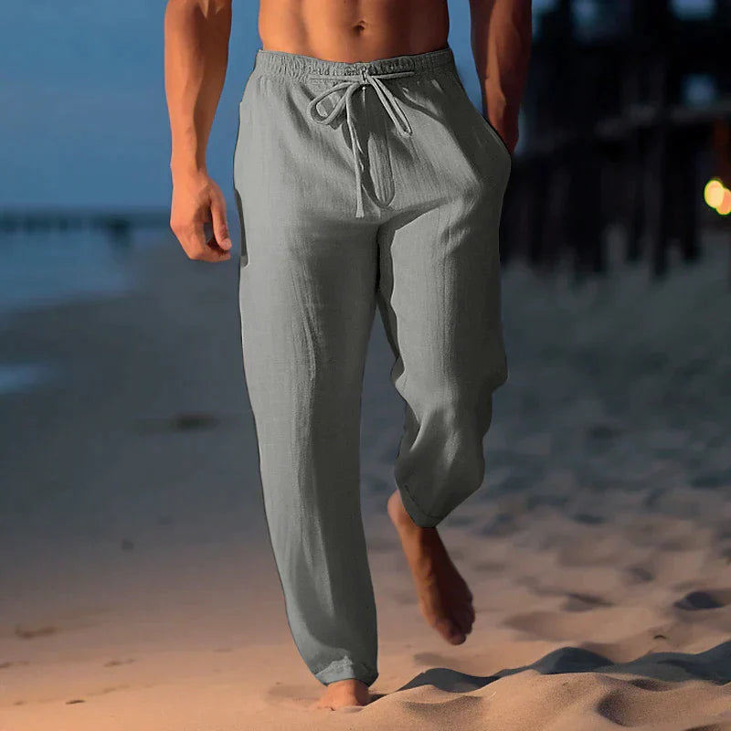 Davy | Men's Drawstring Casual Linen Pants
