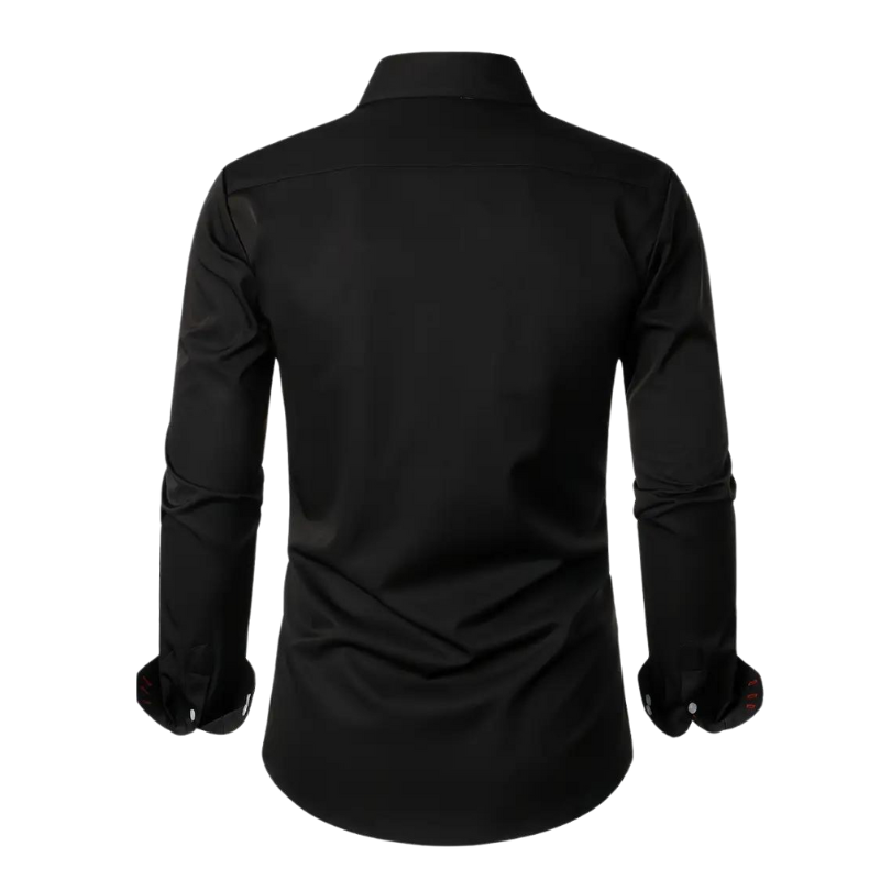 Davy | Men's Dress Shirt with Paisley Print Accents