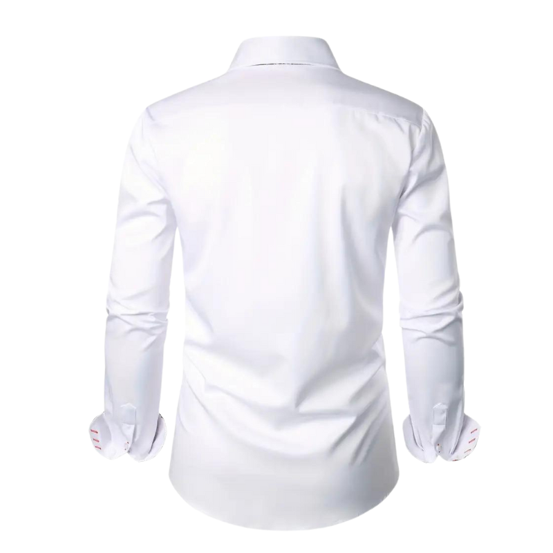 Davy | Men's Dress Shirt with Paisley Print Accents