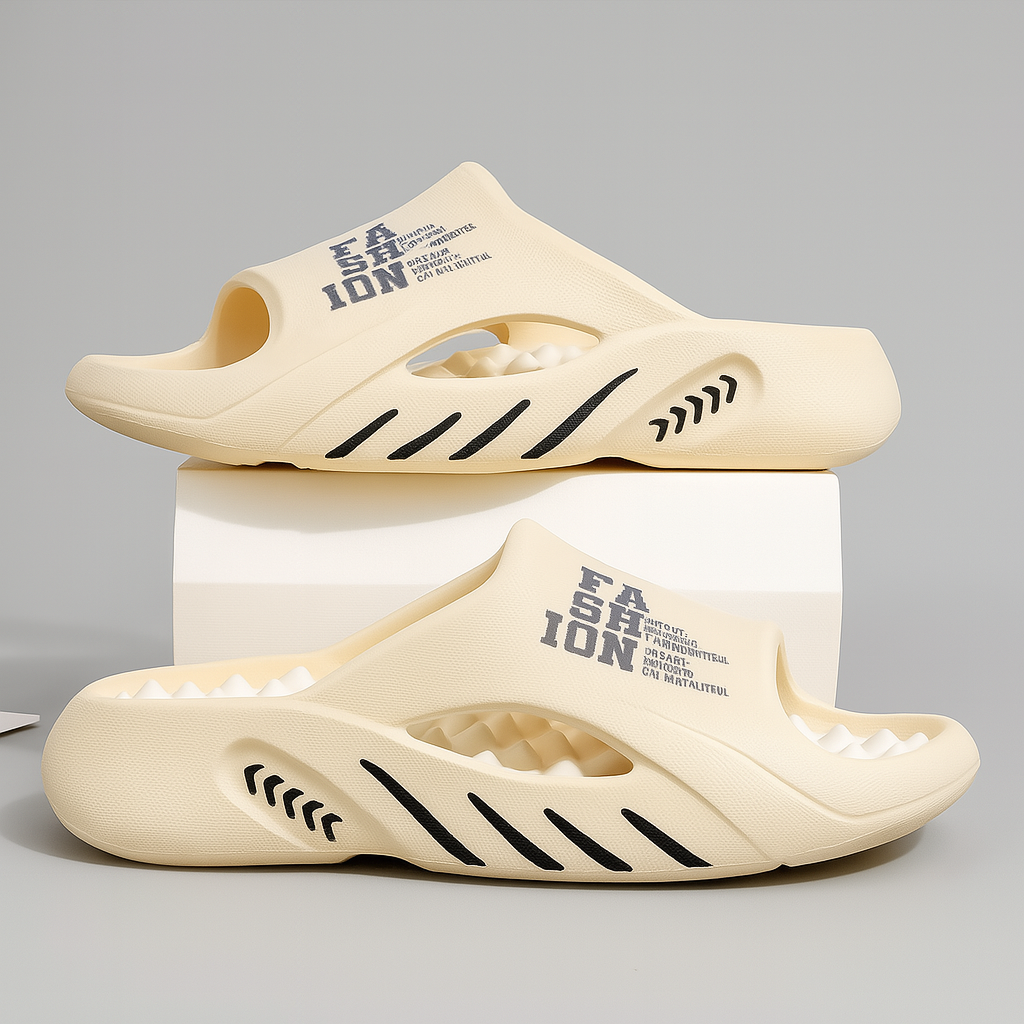 Davy | Men's Fashion Slide Sandals with Graphic Design