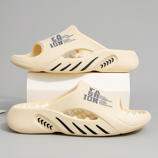 Davy | Men's Fashion Slide Sandals with Graphic Design