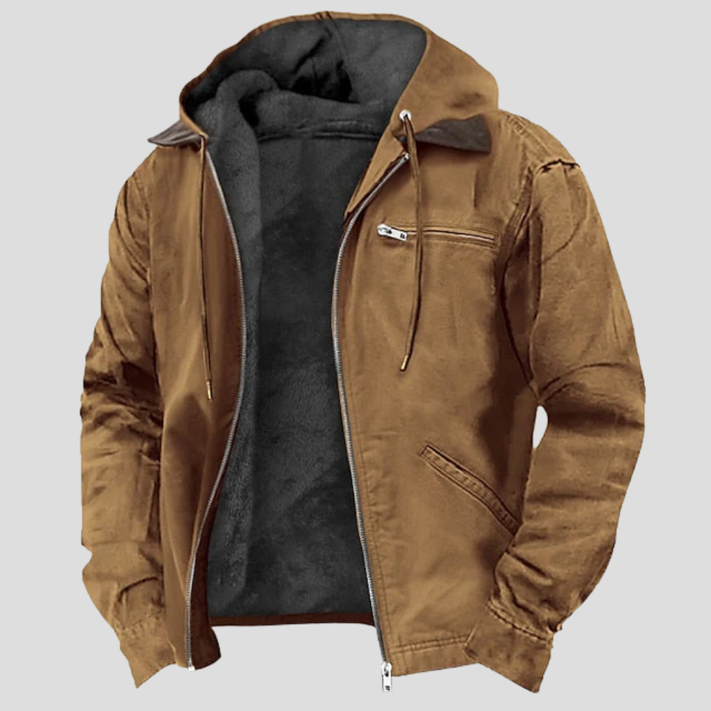 Davy | Men's Fleece-Lined Hooded Jacket