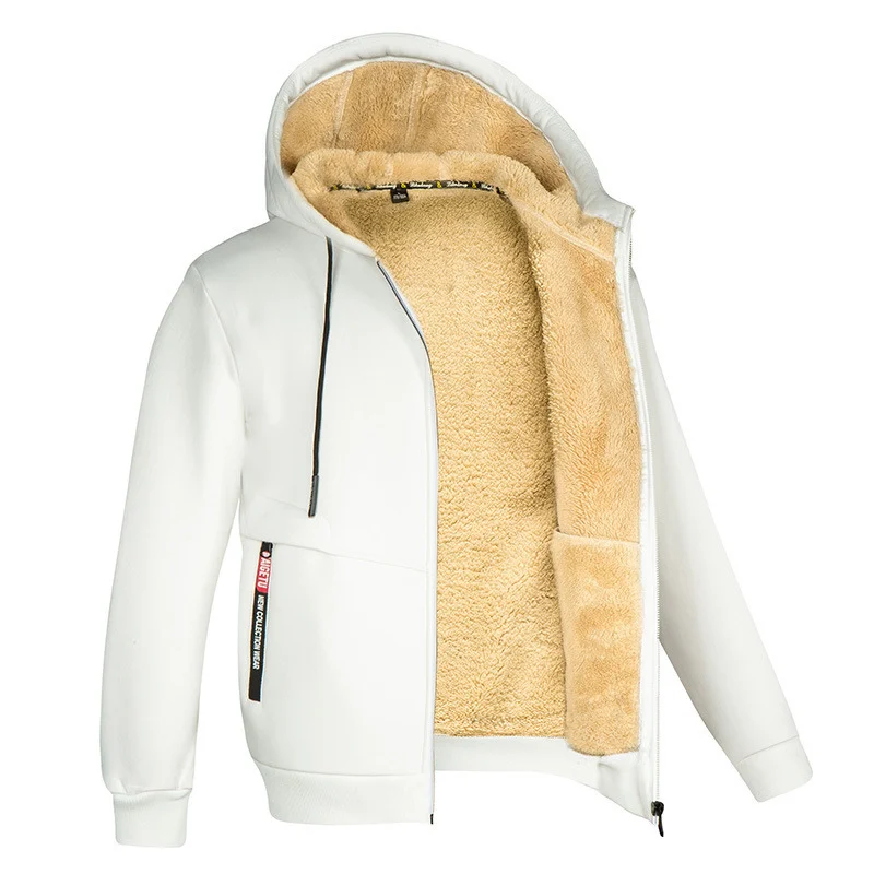 Davy | Men's Fleece Lined Zip Hoodie with Sherpa Lining