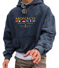 Davy | Sudadera cómoda con capucha y bandera náutica para hombre