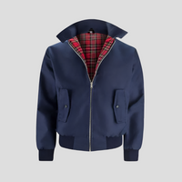 Davy | Chaqueta Harrington para hombre con forro de tartán