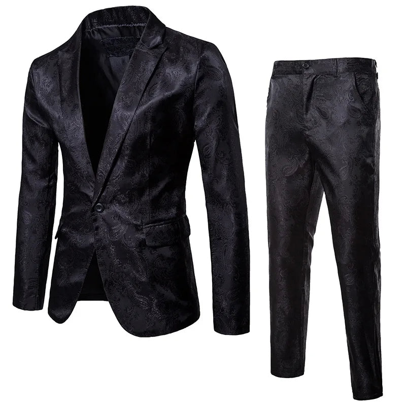 Davy | Men's Jacquard Suit Set