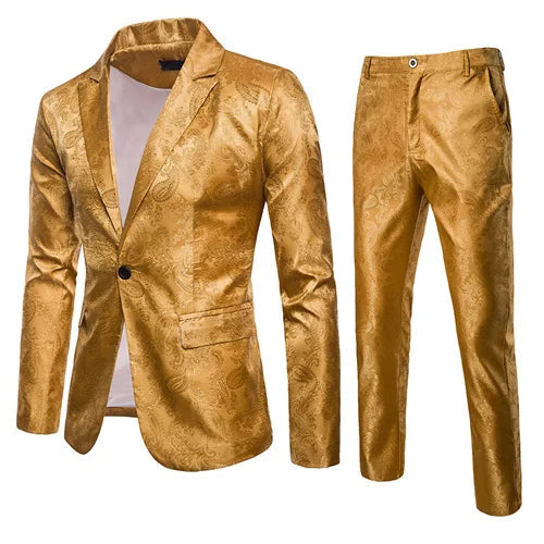 Davy | Men's Jacquard Suit Set