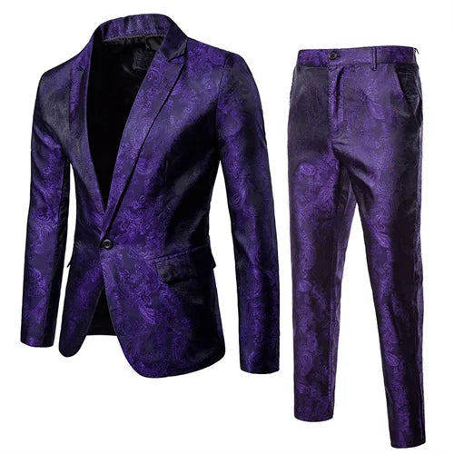 Davy | Men's Jacquard Suit Set