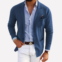 Davy | Blazer de punto texturizado para hombre con solapa