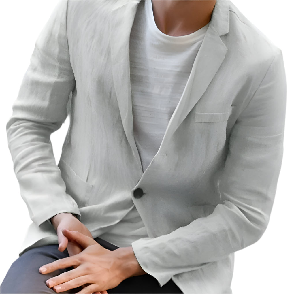 Davy | Men's Lightweight Linen Blazer Single-Breasted