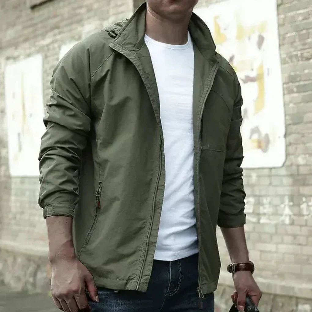 Davy | Men's Lightweight Windbreaker Jacket with Zip