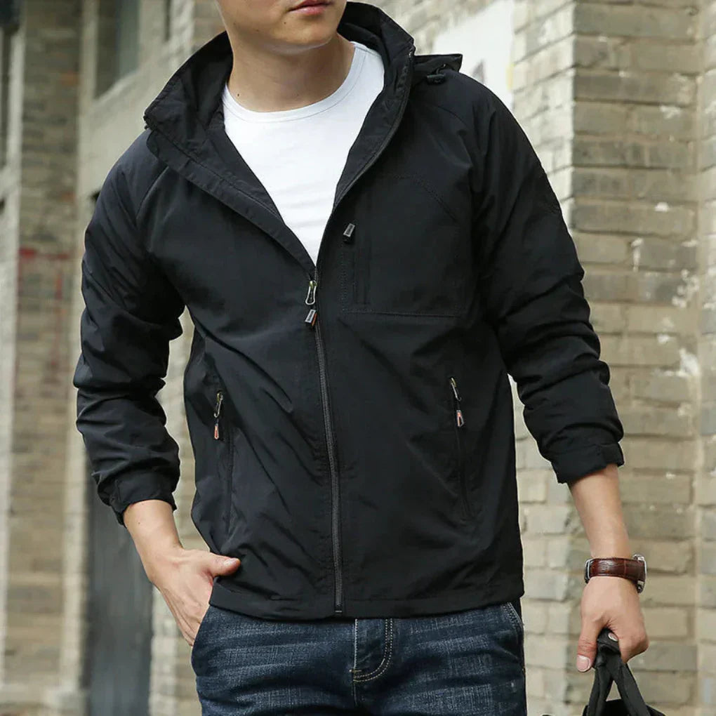 Davy | Men's Lightweight Windbreaker Jacket with Zip