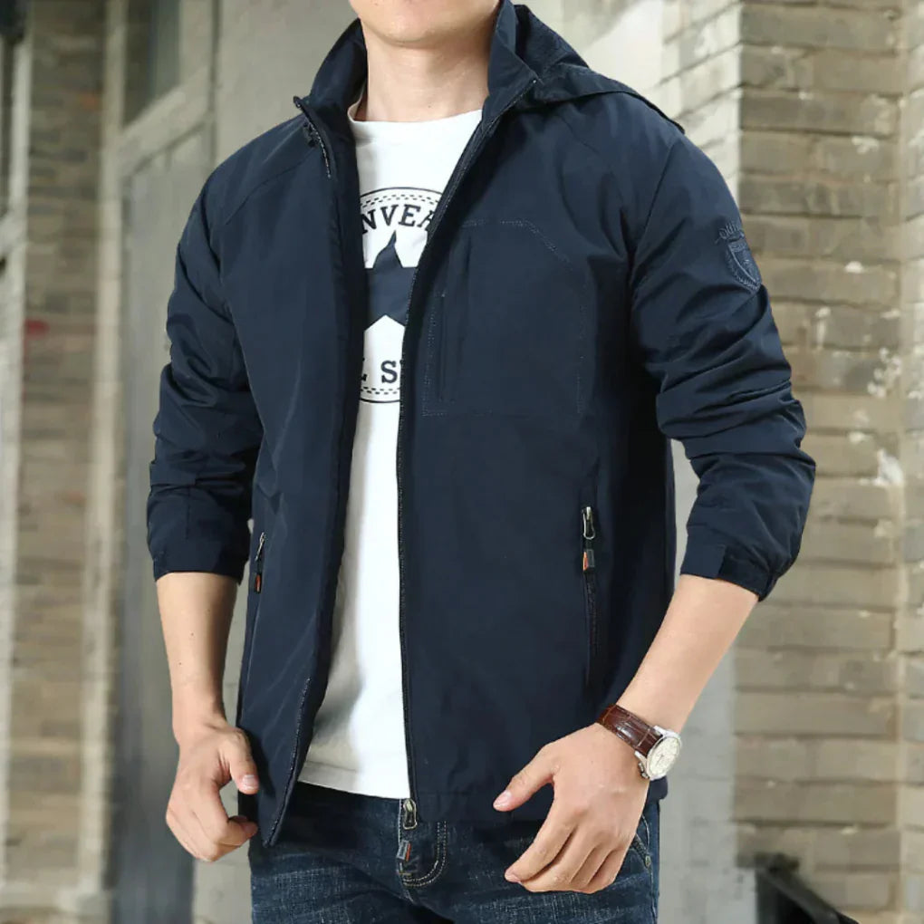 Davy | Men's Lightweight Windbreaker Jacket with Zip
