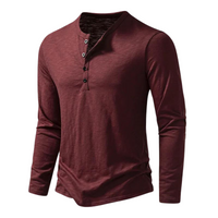 Davy | Camisa Henley de manga larga para hombre