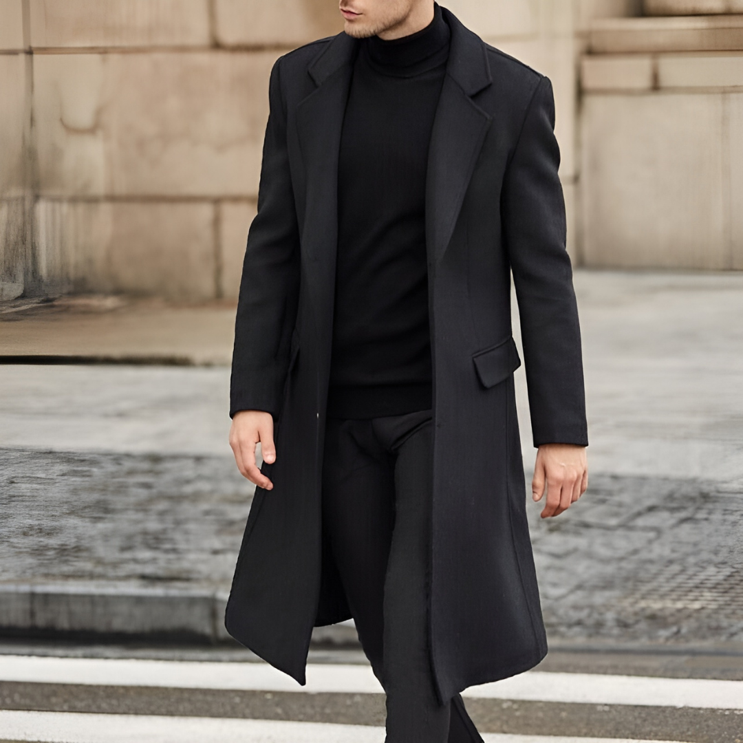 Davy | Men's Long Wool Overcoat
