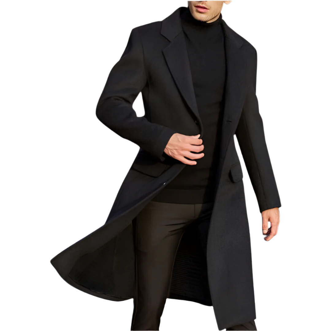 Davy | Men's Long Wool Overcoat