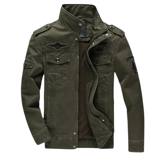 Davy | Men's Military Jacket with Patches