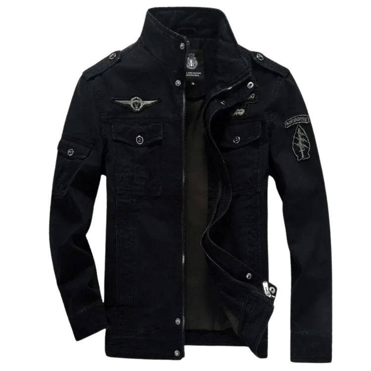 Davy | Men's Military Jacket with Patches