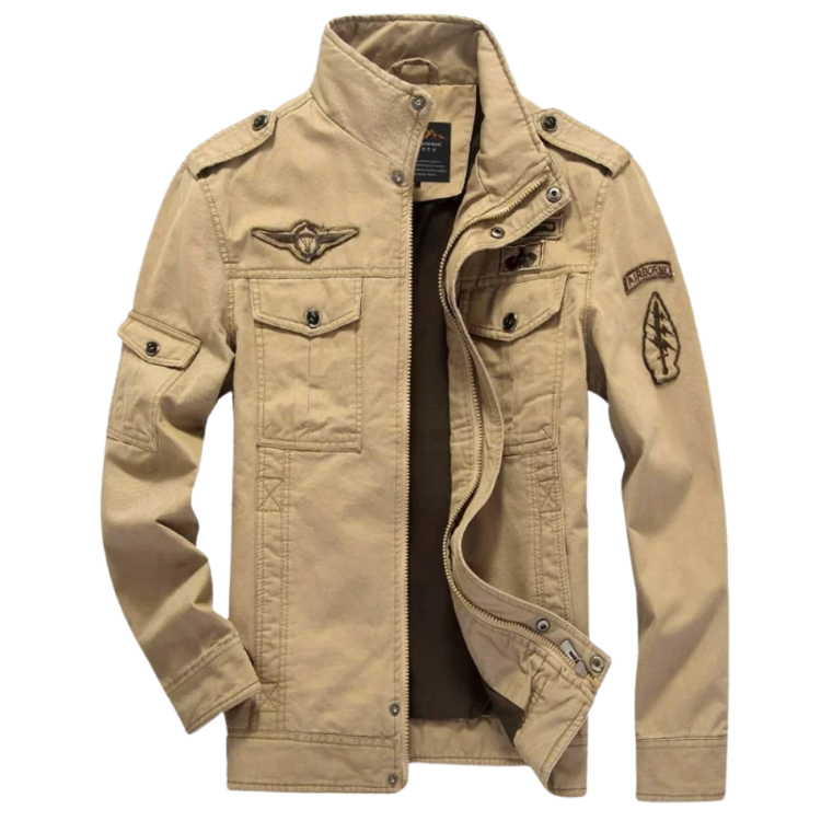 Davy | Men's Military Jacket with Patches