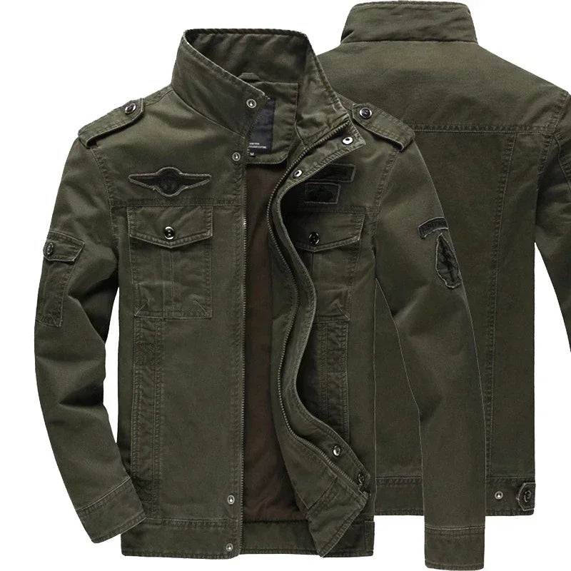 Davy | Men's Military Jacket with Patches