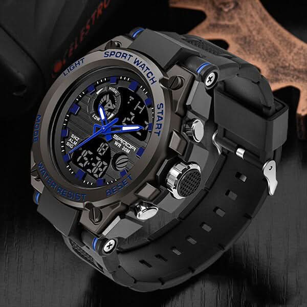 Davy | Men’s Military Watch with Analog Digital Display and Features