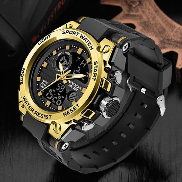Davy | Men’s Military Watch with Analog Digital Display and Features