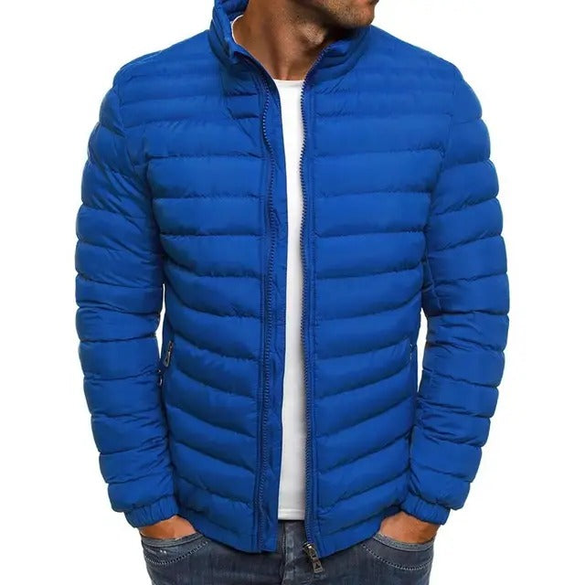 Davy | Men's Padded Jacket with Stand Collar