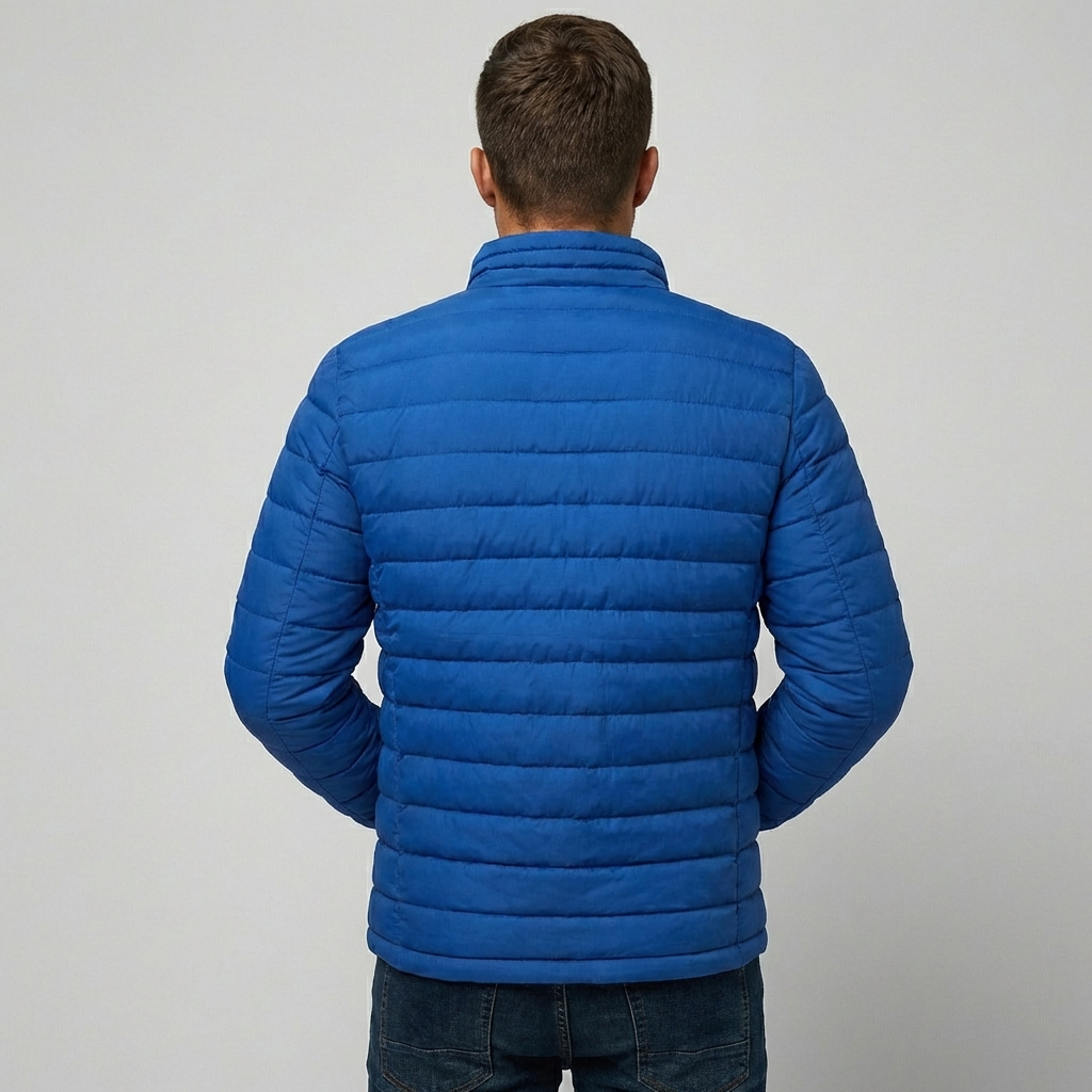 Davy | Men's Padded Jacket with Stand Collar