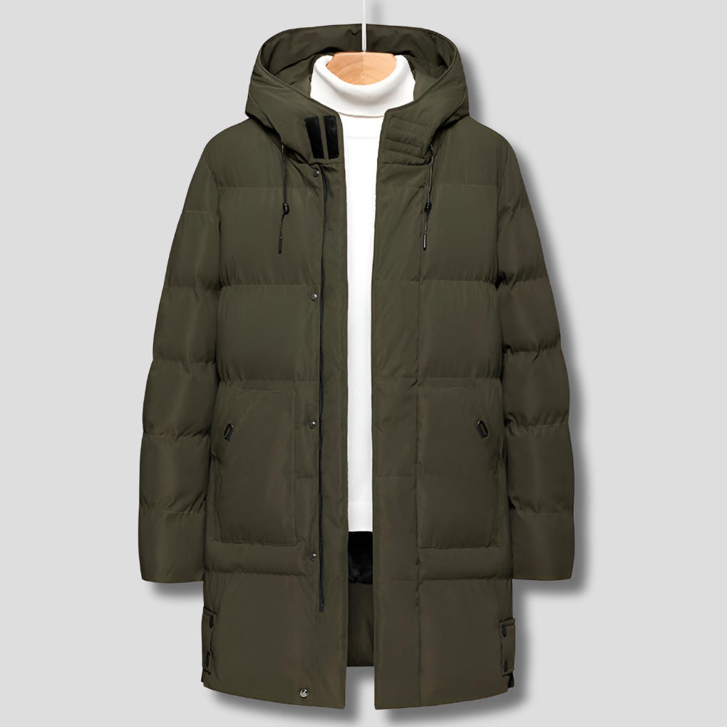 Davy | Men's Padded Parka Coat with Hood