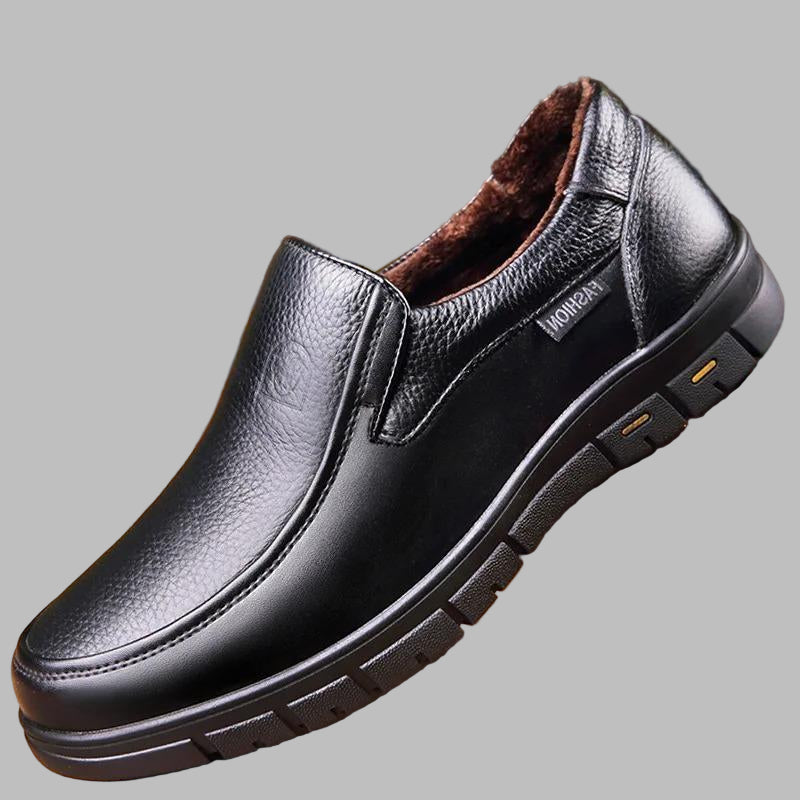 Davy | Men's Perforated Leather Slip-On Shoes