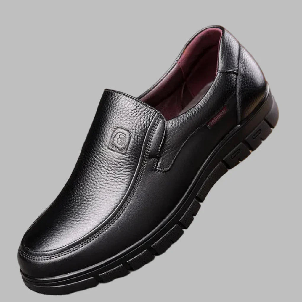 Davy | Men's Perforated Leather Slip-On Shoes