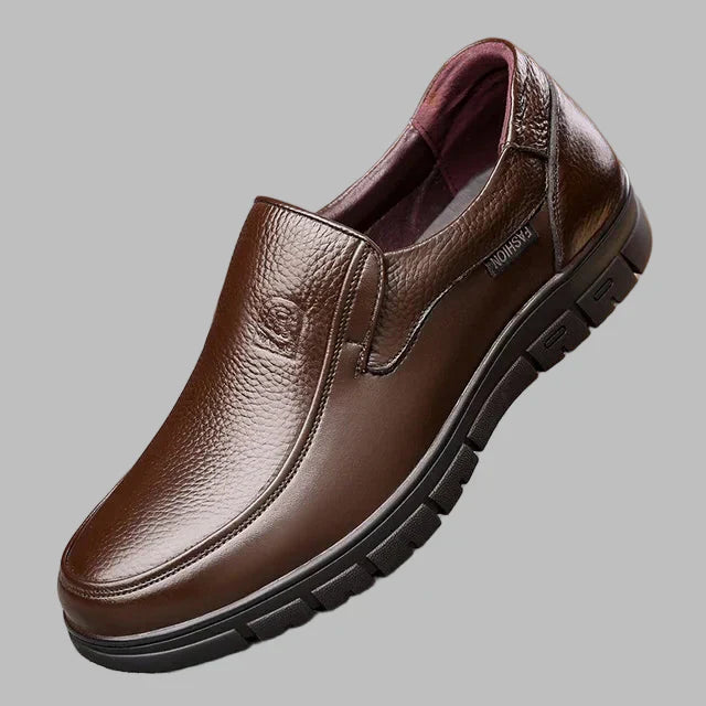 Davy | Men's Perforated Leather Slip-On Shoes