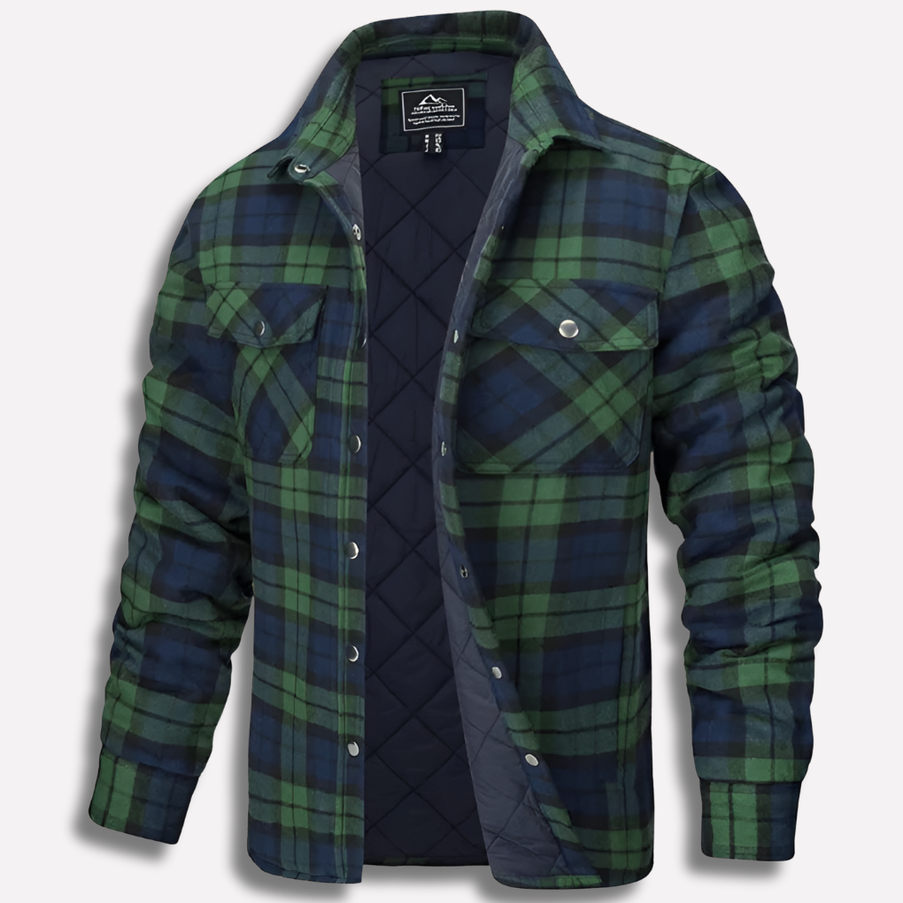 Davy | Men's Plaid Lined Flannel Work Shirt