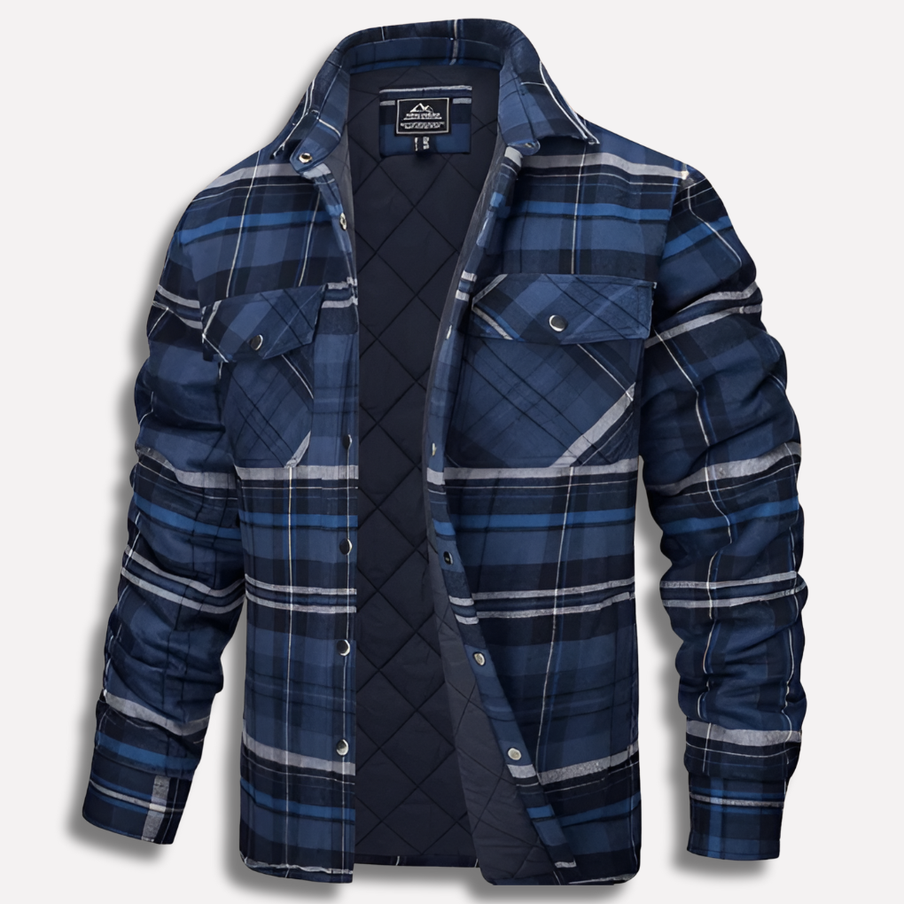 Davy | Men's Plaid Lined Flannel Work Shirt