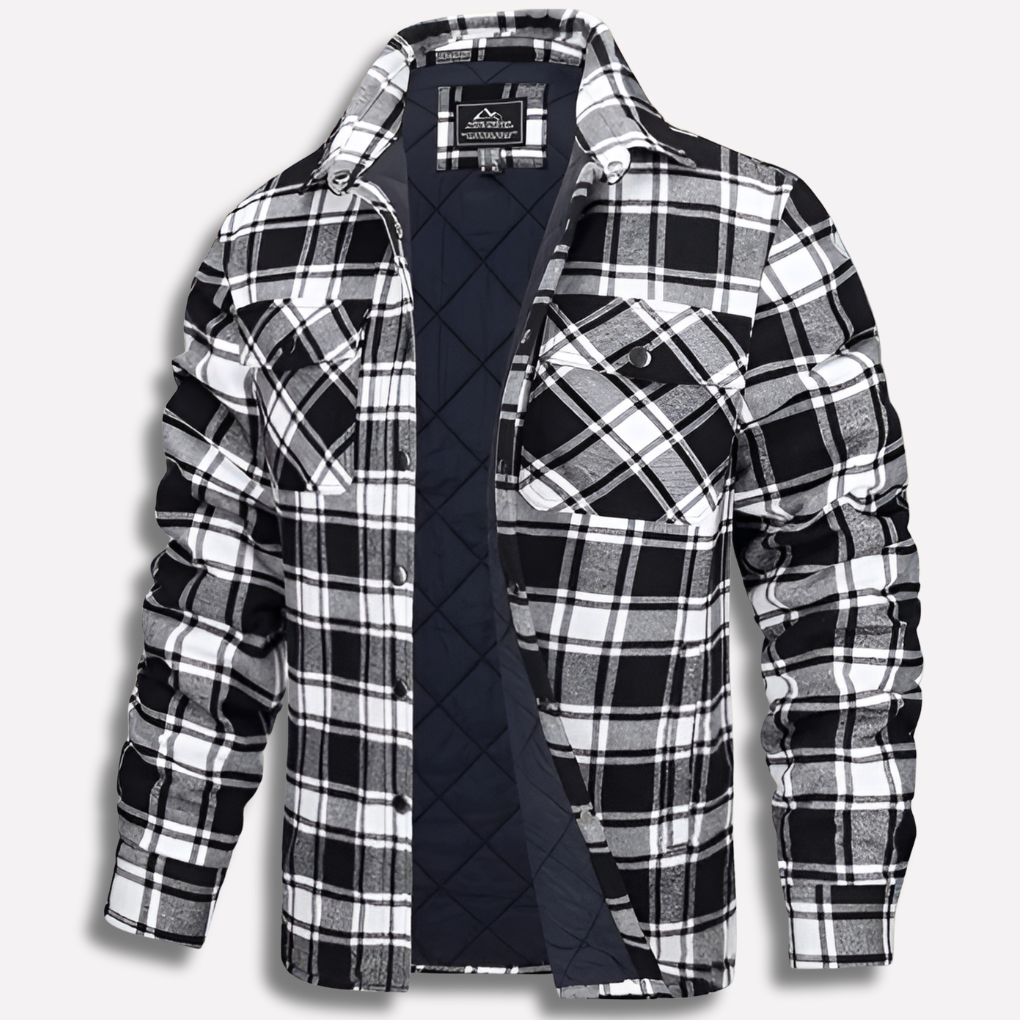 Davy | Men's Plaid Lined Flannel Work Shirt