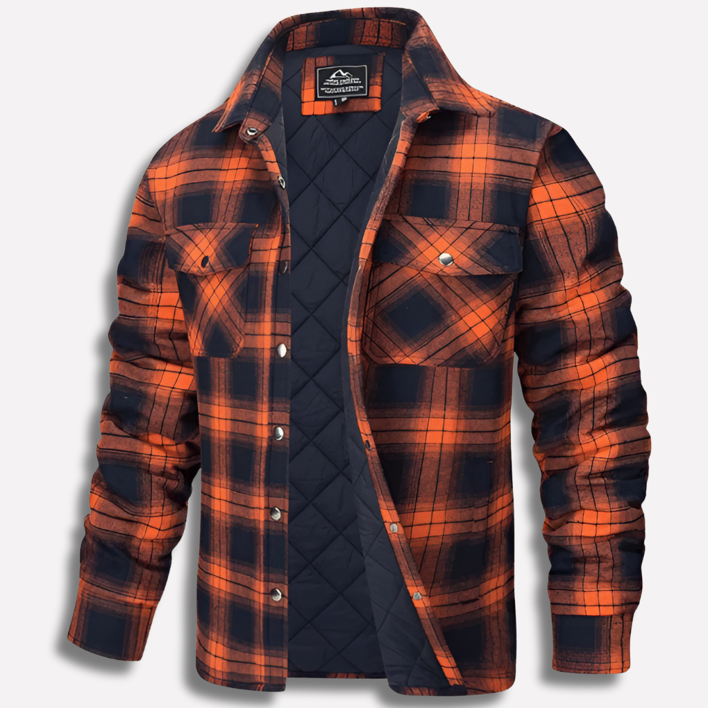 Davy | Men's Plaid Lined Flannel Work Shirt