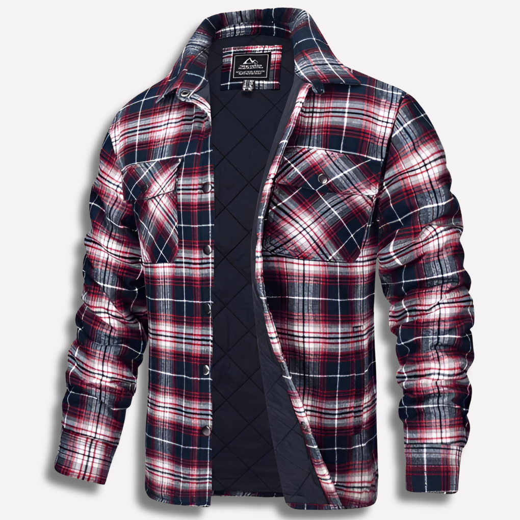 Davy | Men's Plaid Lined Flannel Work Shirt