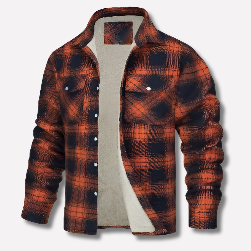 Davy | Men's Plaid Lined Flannel Work Shirt