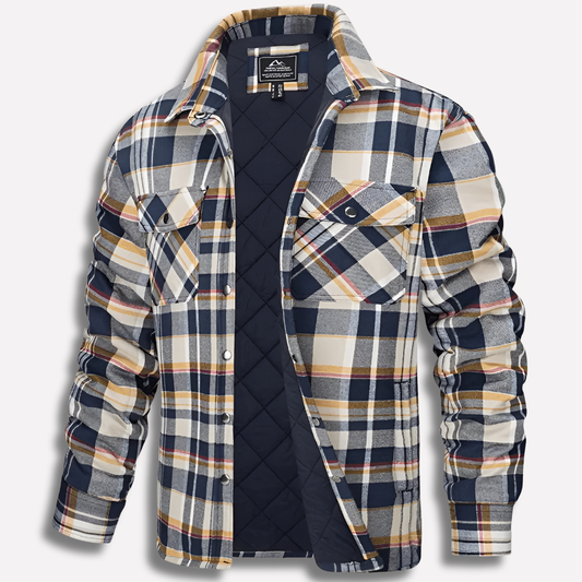 Davy | Men's Plaid Lined Flannel Work Shirt