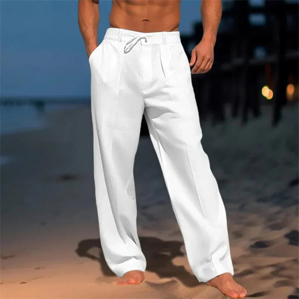 Davy | Men's Pleated Wide-Leg Casual Trousers