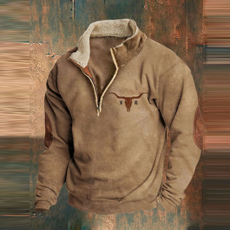 Davy | Men's Pullover Sweatshirt with Half Zip