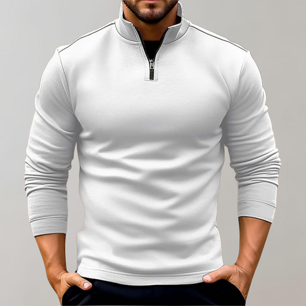 Davy | Men's Quarter Zip Polo Shirt