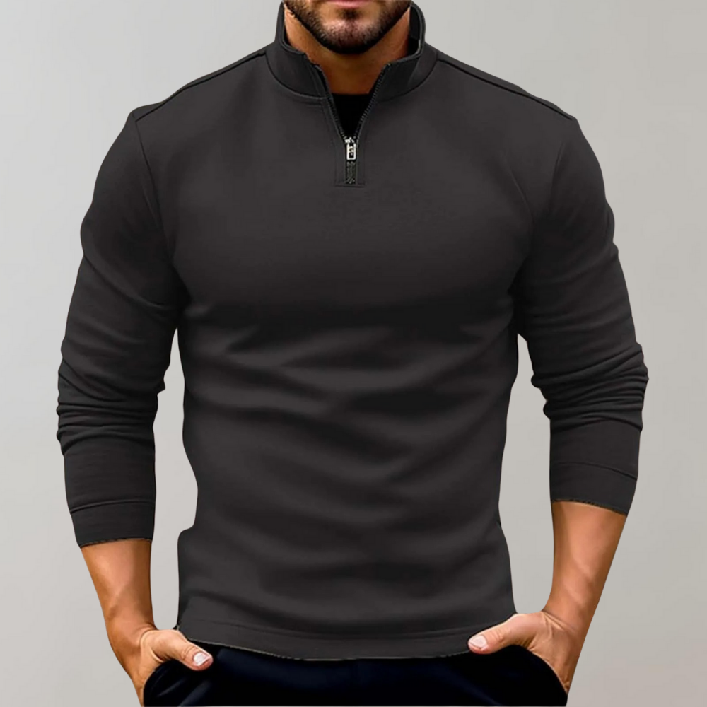 Davy | Men's Quarter Zip Polo Shirt
