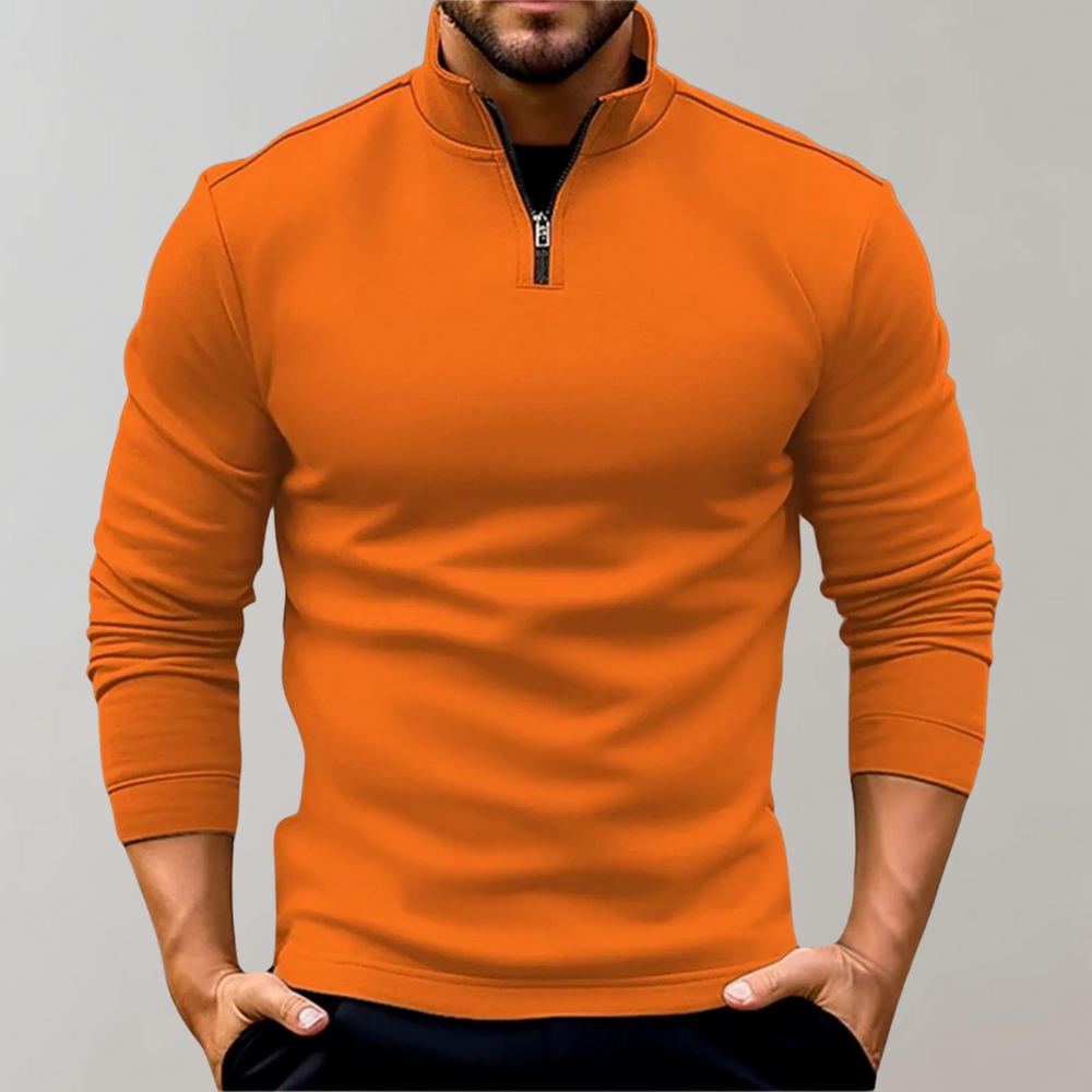 Davy | Men's Quarter Zip Polo Shirt