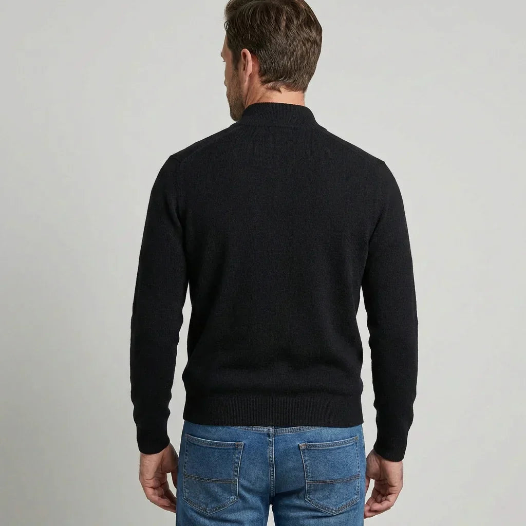 Davy | Men's Quarter Zip Pullover Sweater