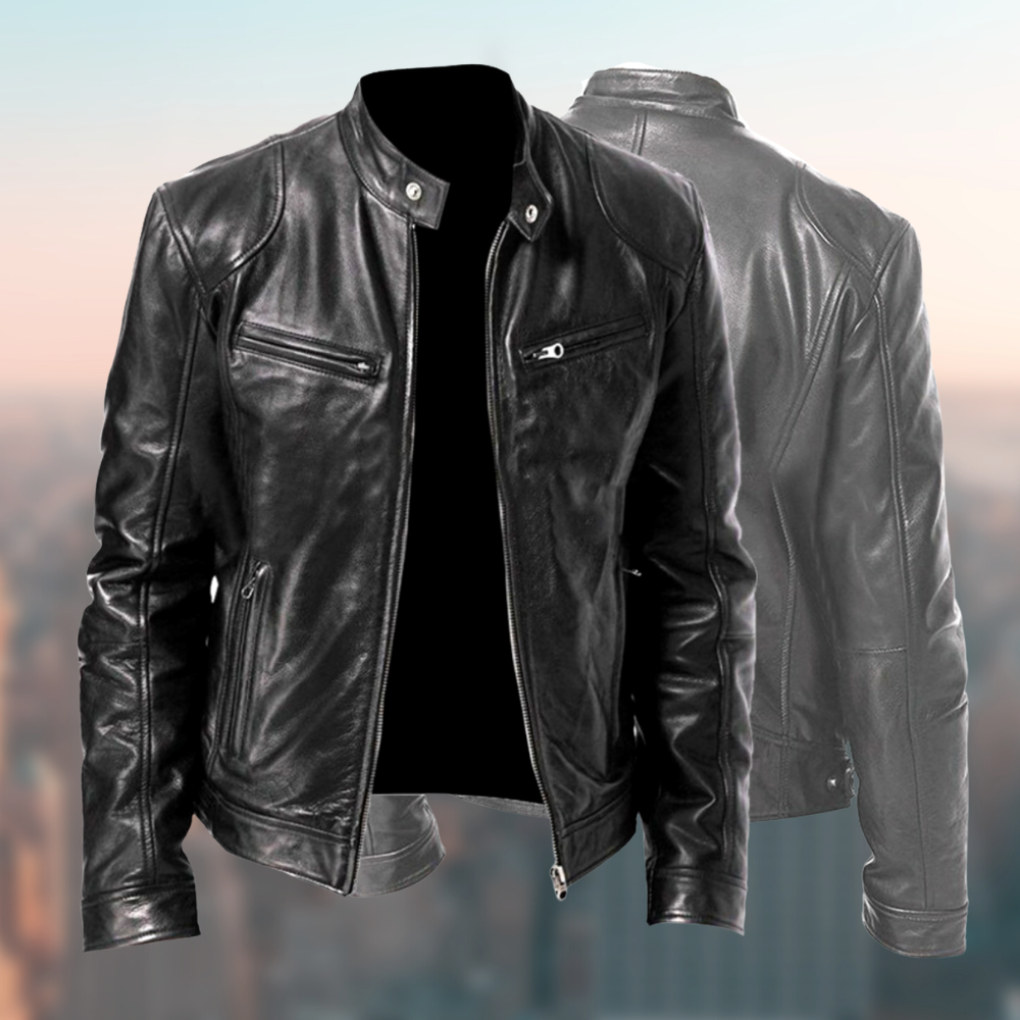 Davy | Men's Racer Jacket with Zipper Front