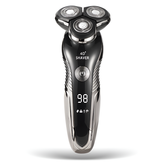 Davy | Men's Rechargeable Electric Shaver, 4D Rotary Head, Wet/Dry