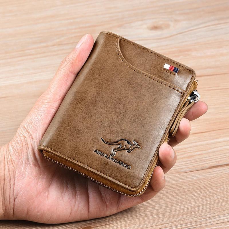 Davy | Men's RFID Blocking Wallet with Zipper Pocket