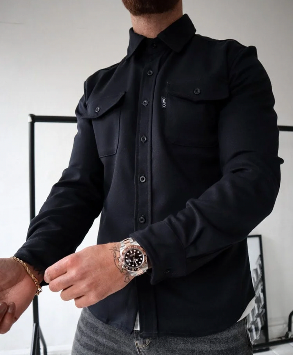 Davy | Men's Shirt Jacket with Chest Pockets
